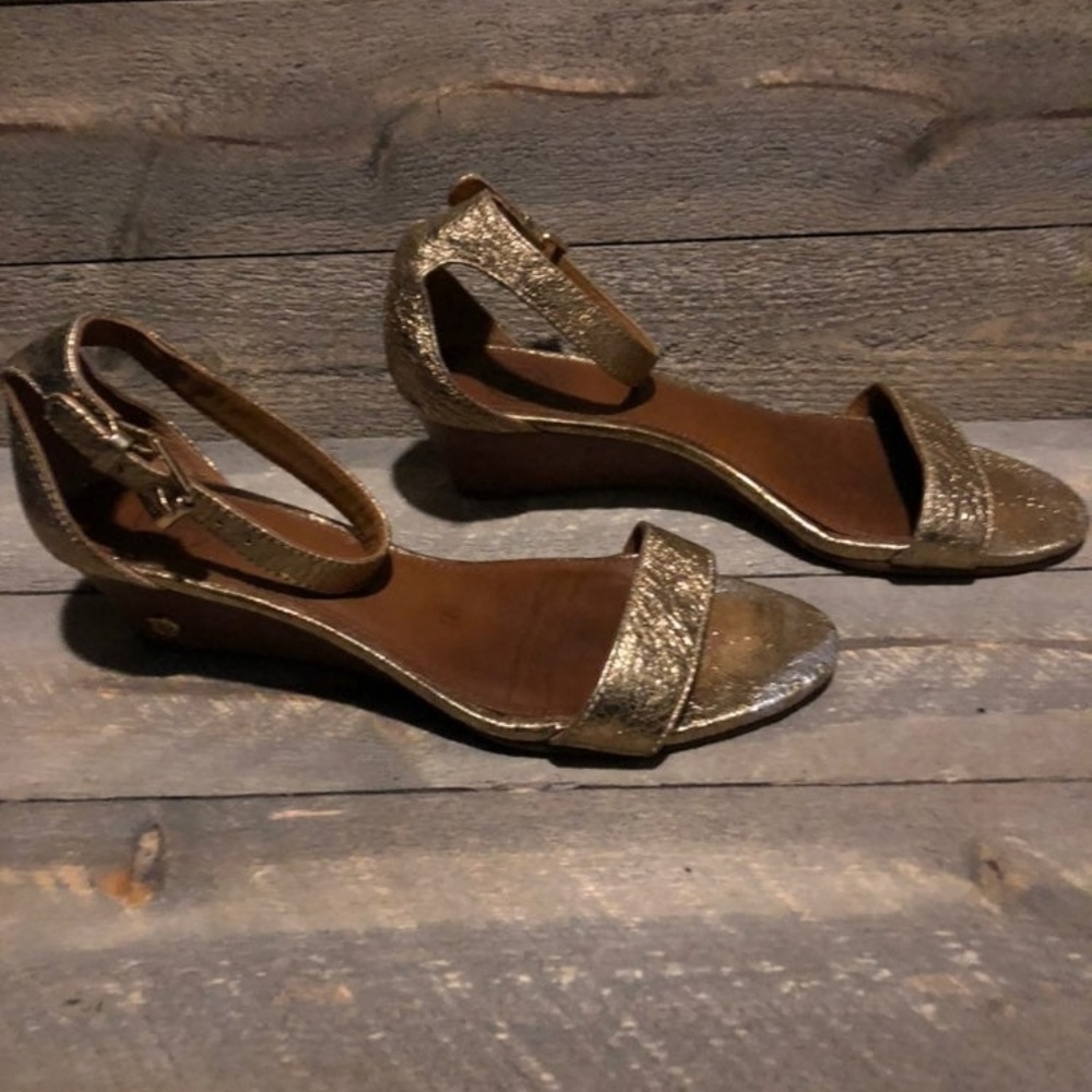 Tory Burch Savannah Gold Wedge